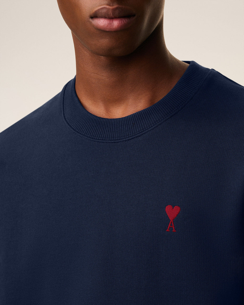 Sweatshirt Bleu Marine Ami de Coeur En Coton