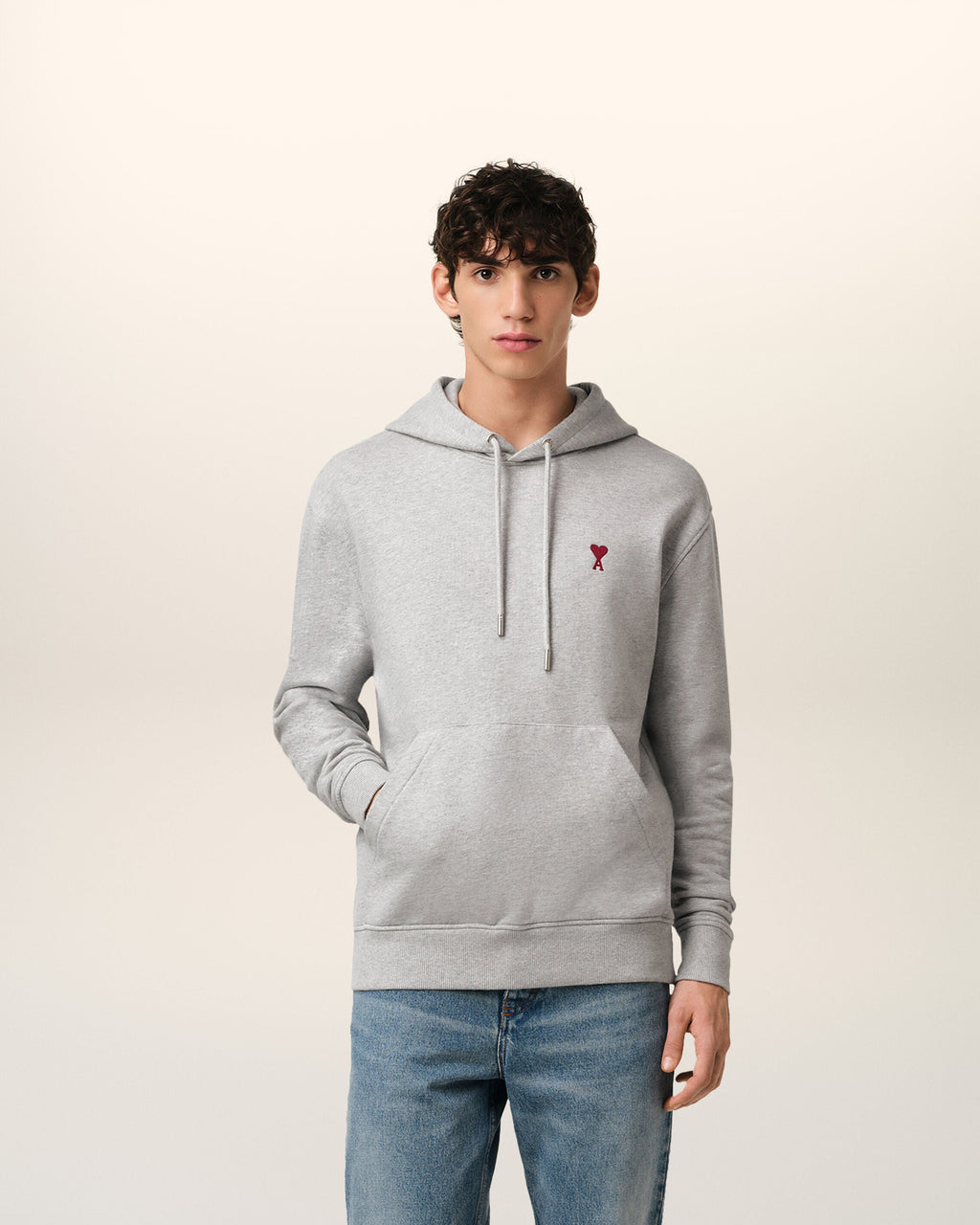 Hoodie Gris Ami de Coeur En Coton