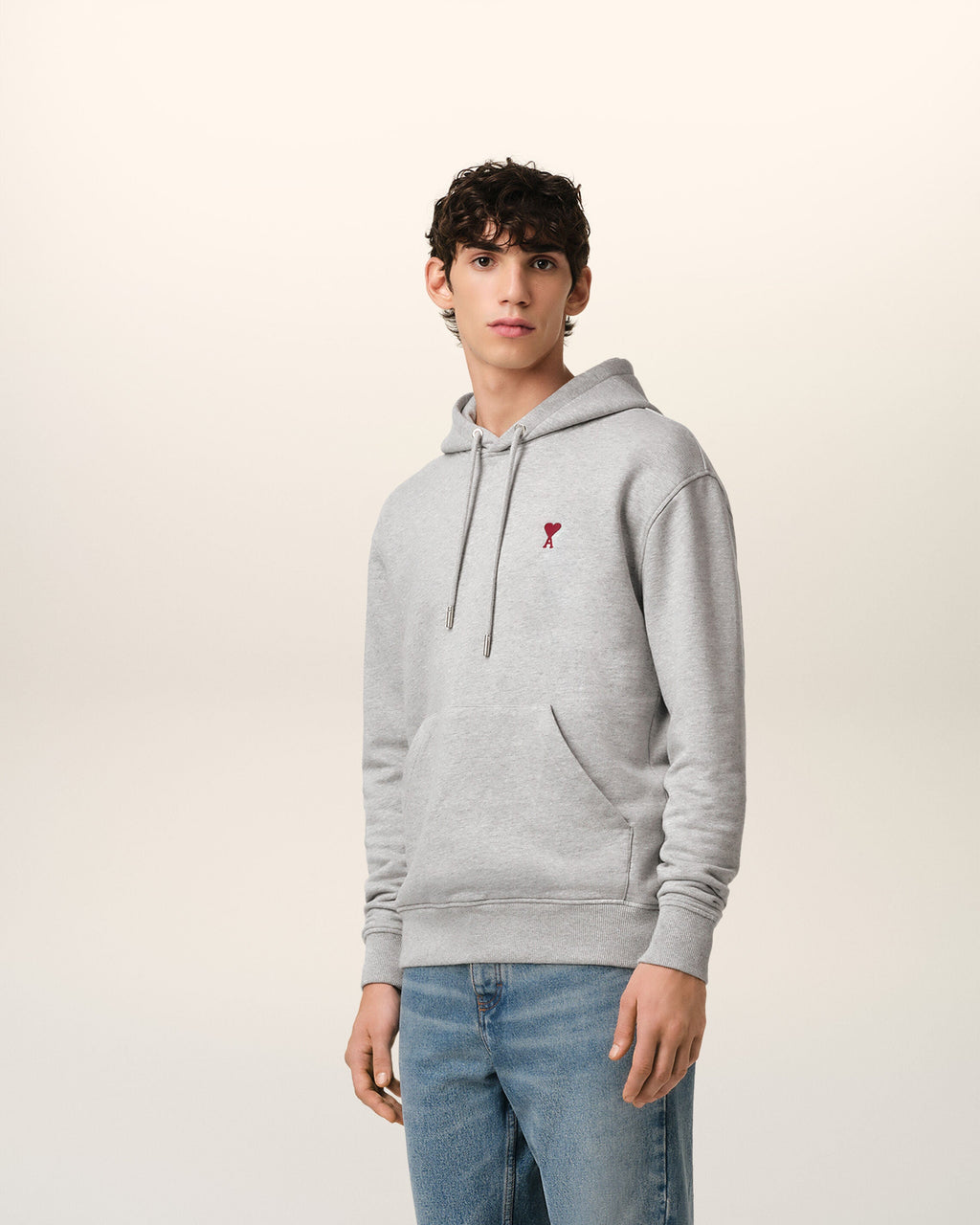 Hoodie Gris Ami de Coeur En Coton