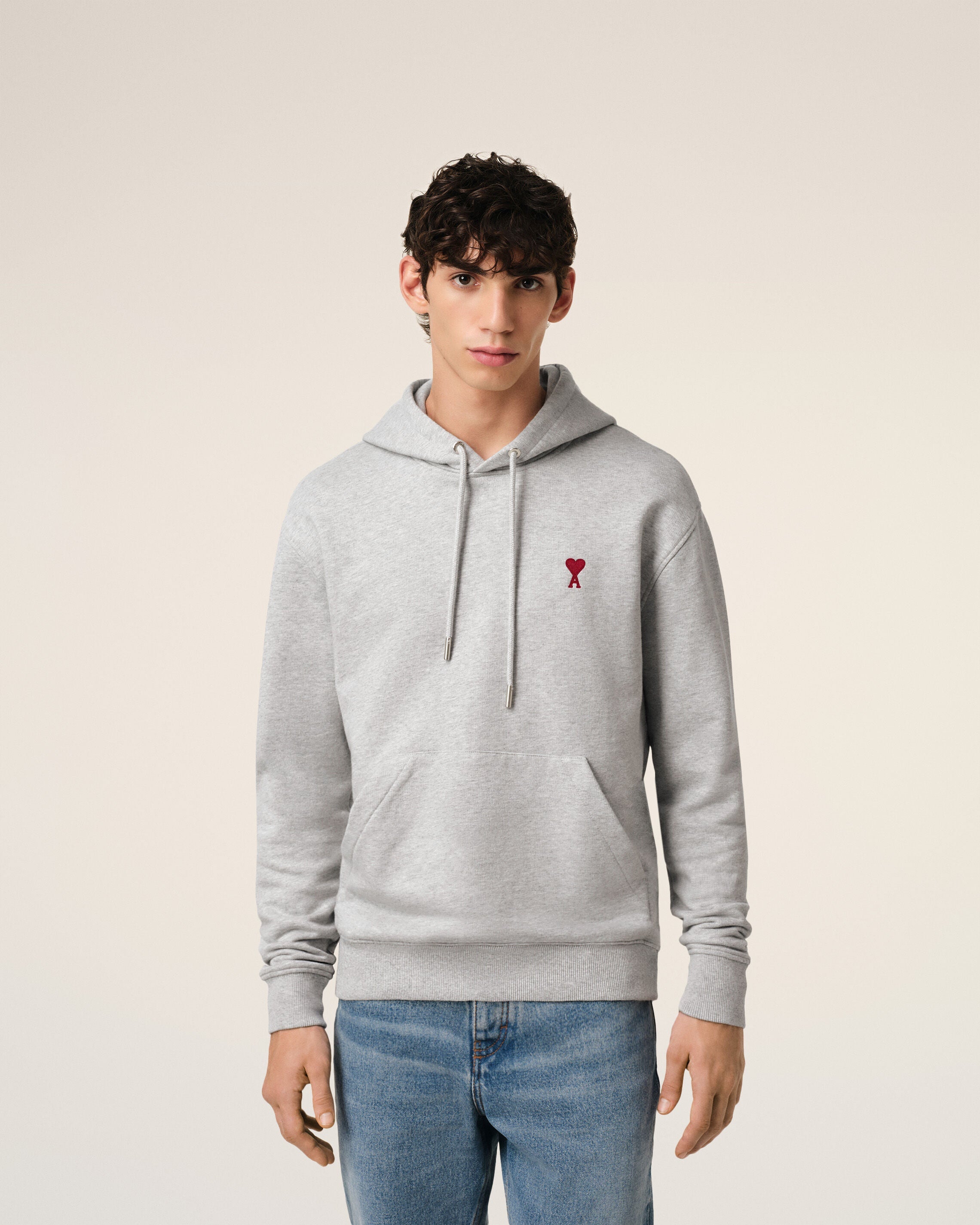Hoodie Gris Ami de Coeur En Coton