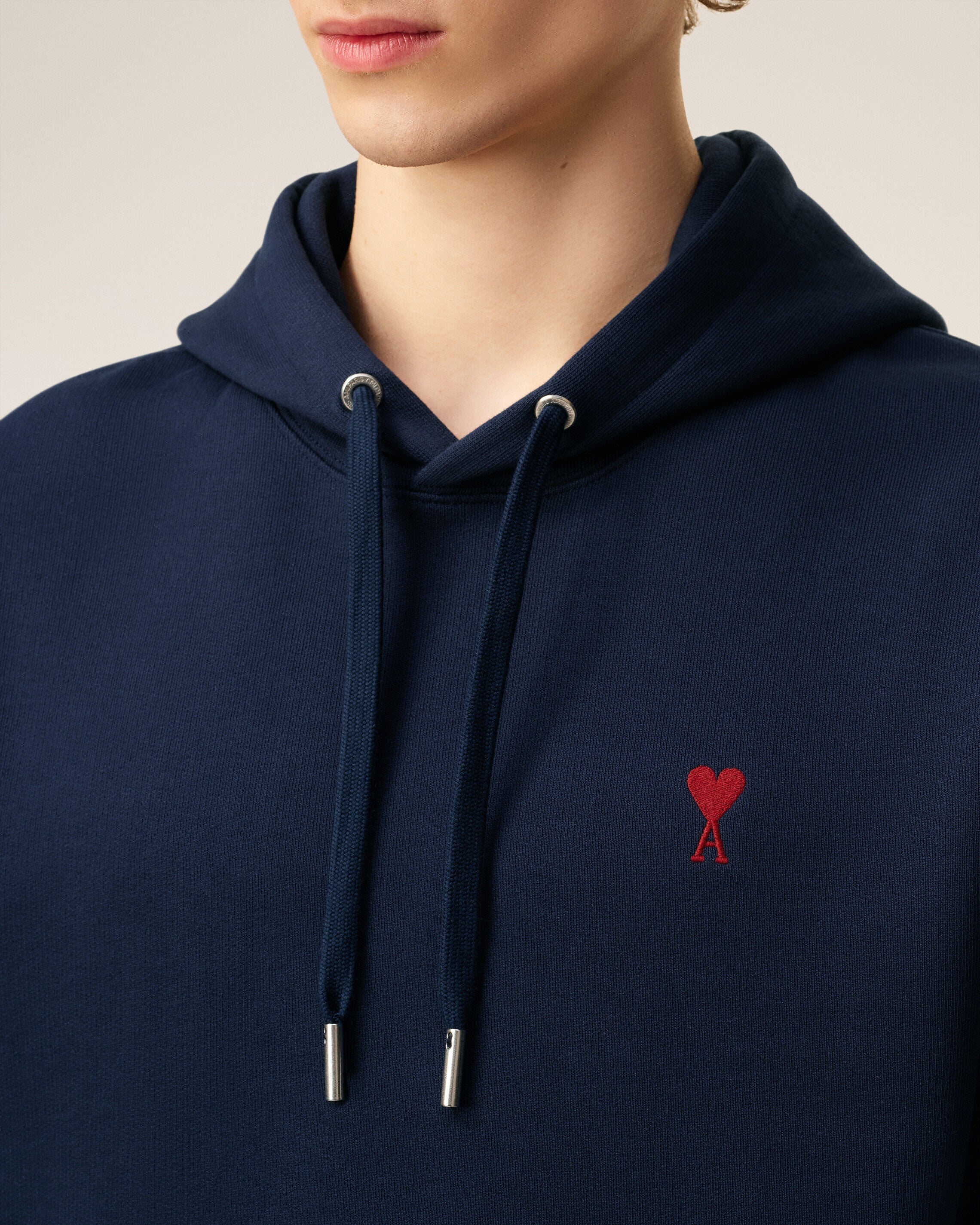 Hoodie Bleu Marine Ami de Coeur En Coton