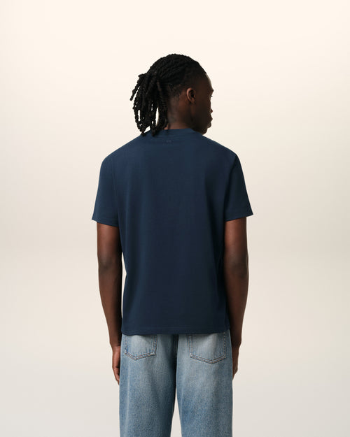 T-Shirt Bleu Marine Ami de Coeur En Coton