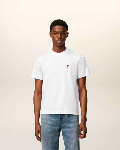 T-Shirt Blanc Ami de Coeur En Coton