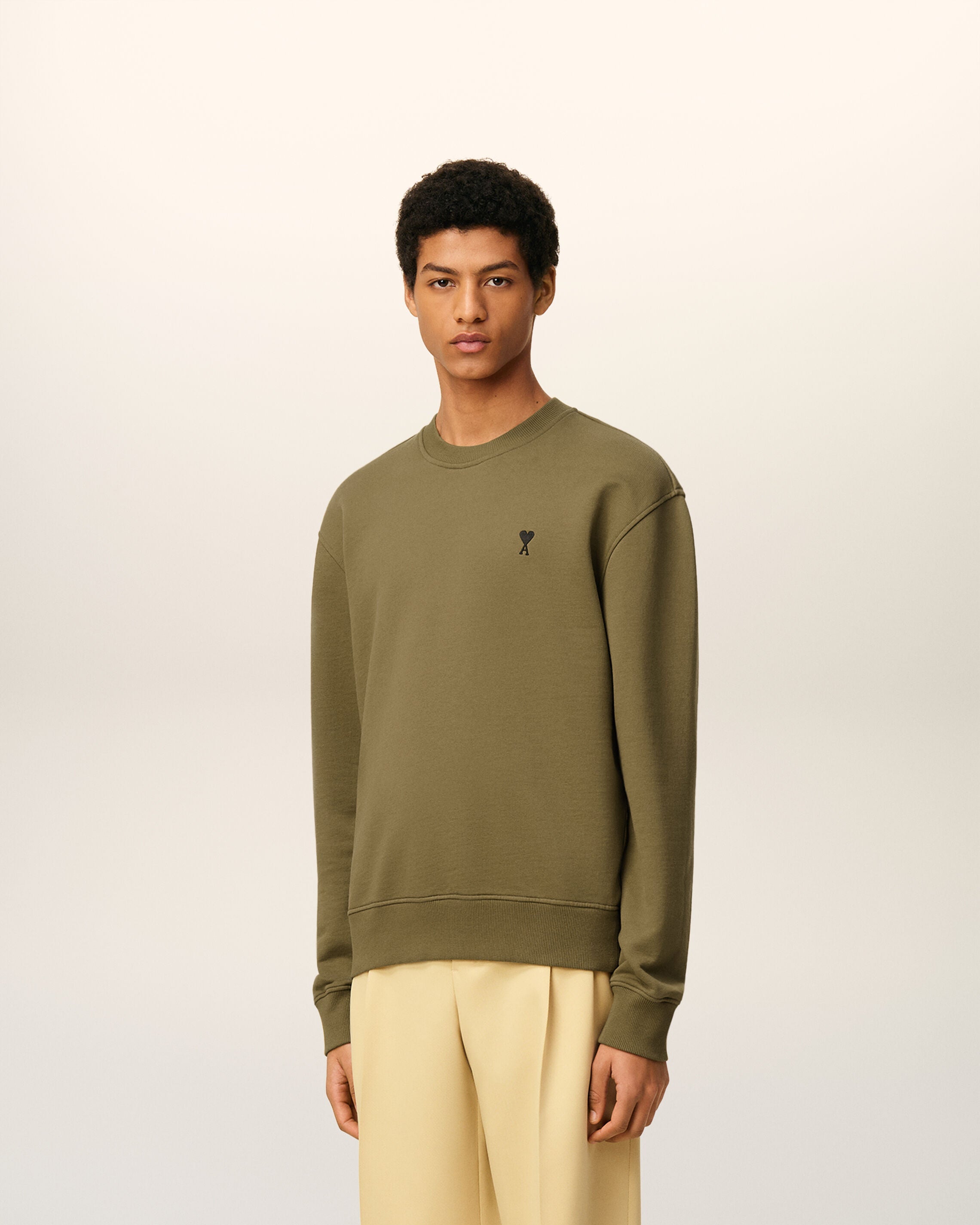 Sweatshirt Vert Ami De Coeur En Coton