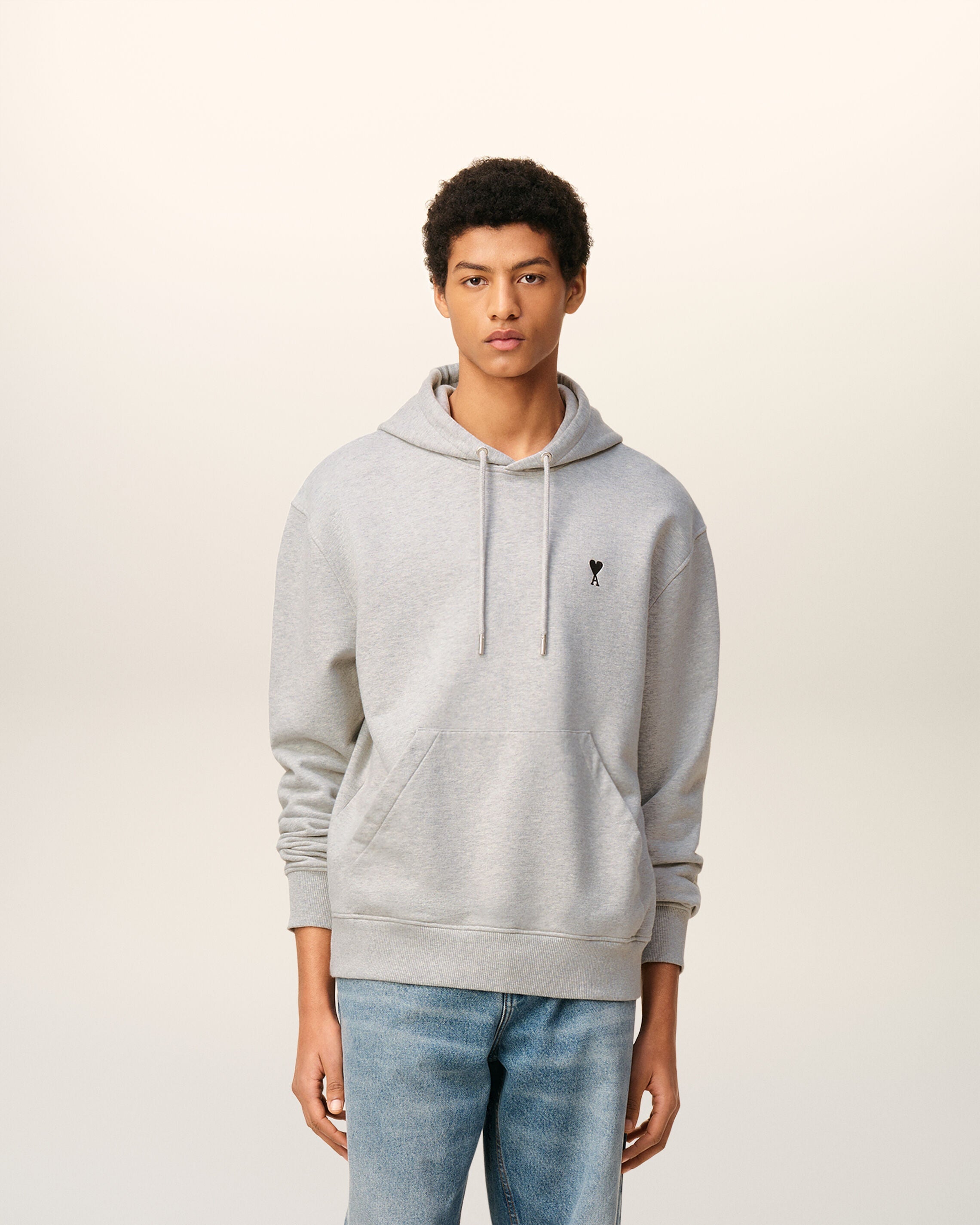 Hoodie Gris Ami De Coeur En Coton