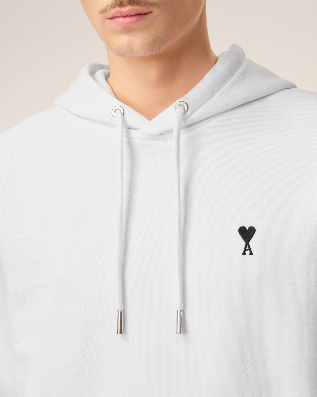 Hoodie Blanc Ami De Coeur En Coton