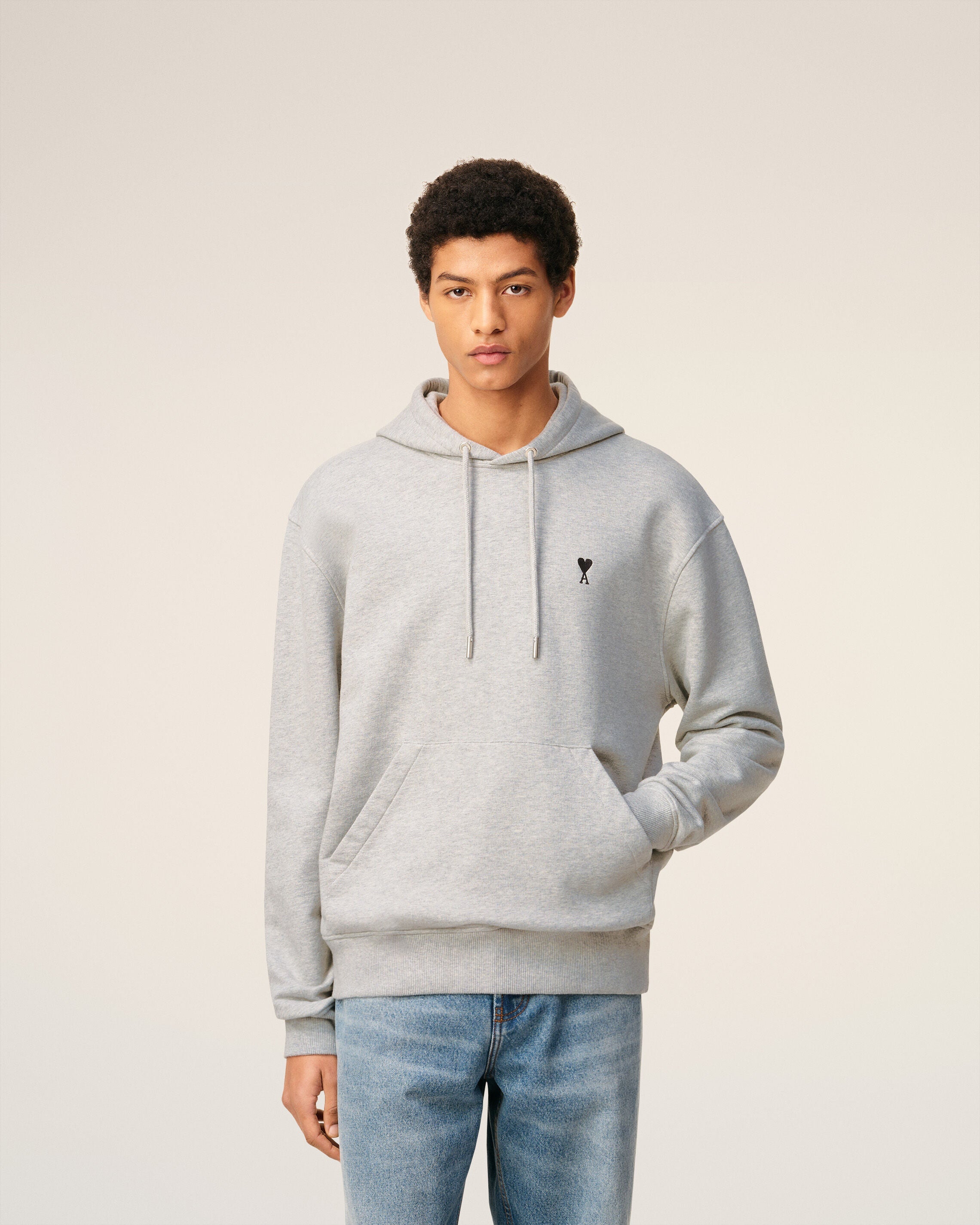 Hoodie Gris Ami De Coeur En Coton