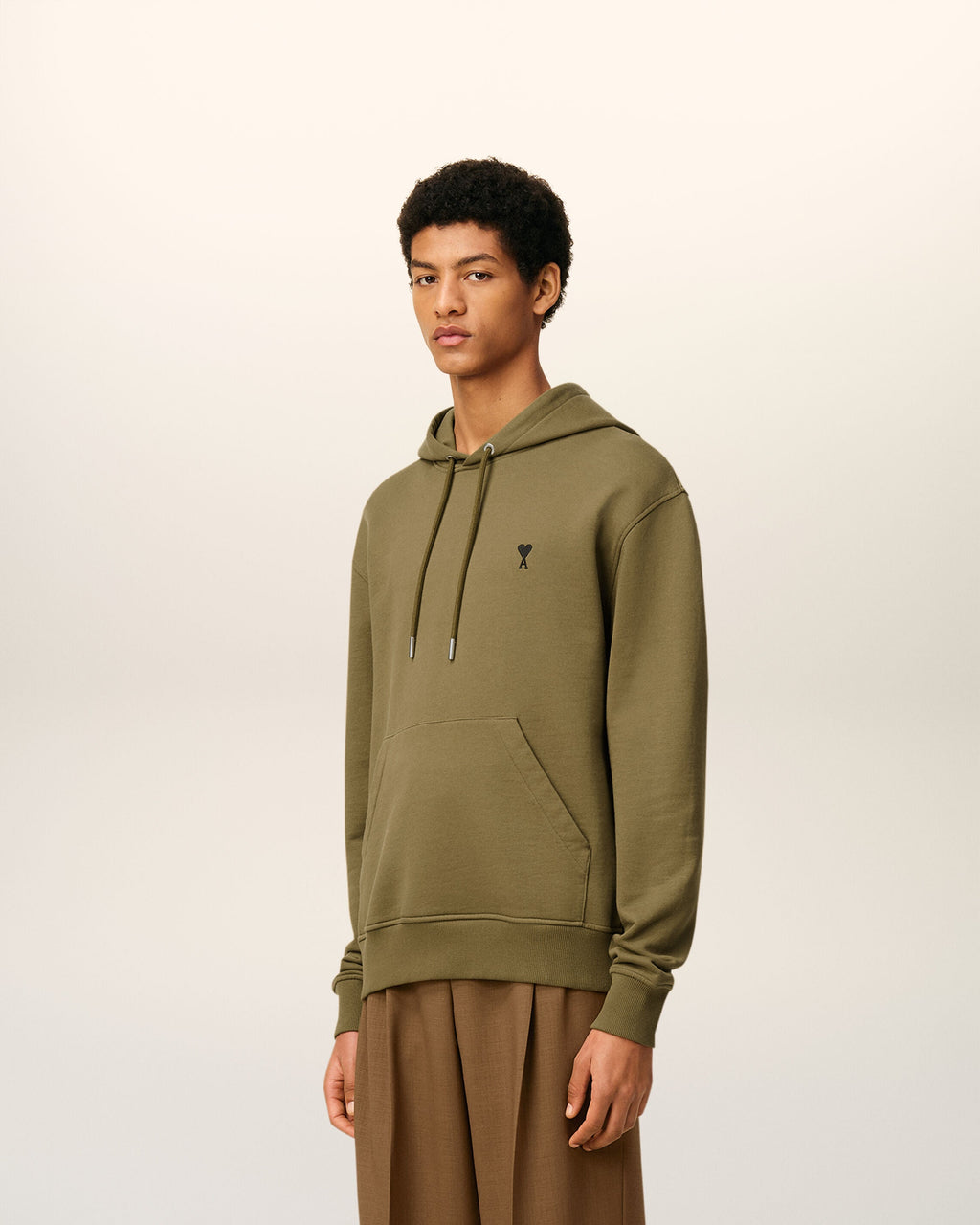 Hoodie Vert Ami De Coeur En Coton