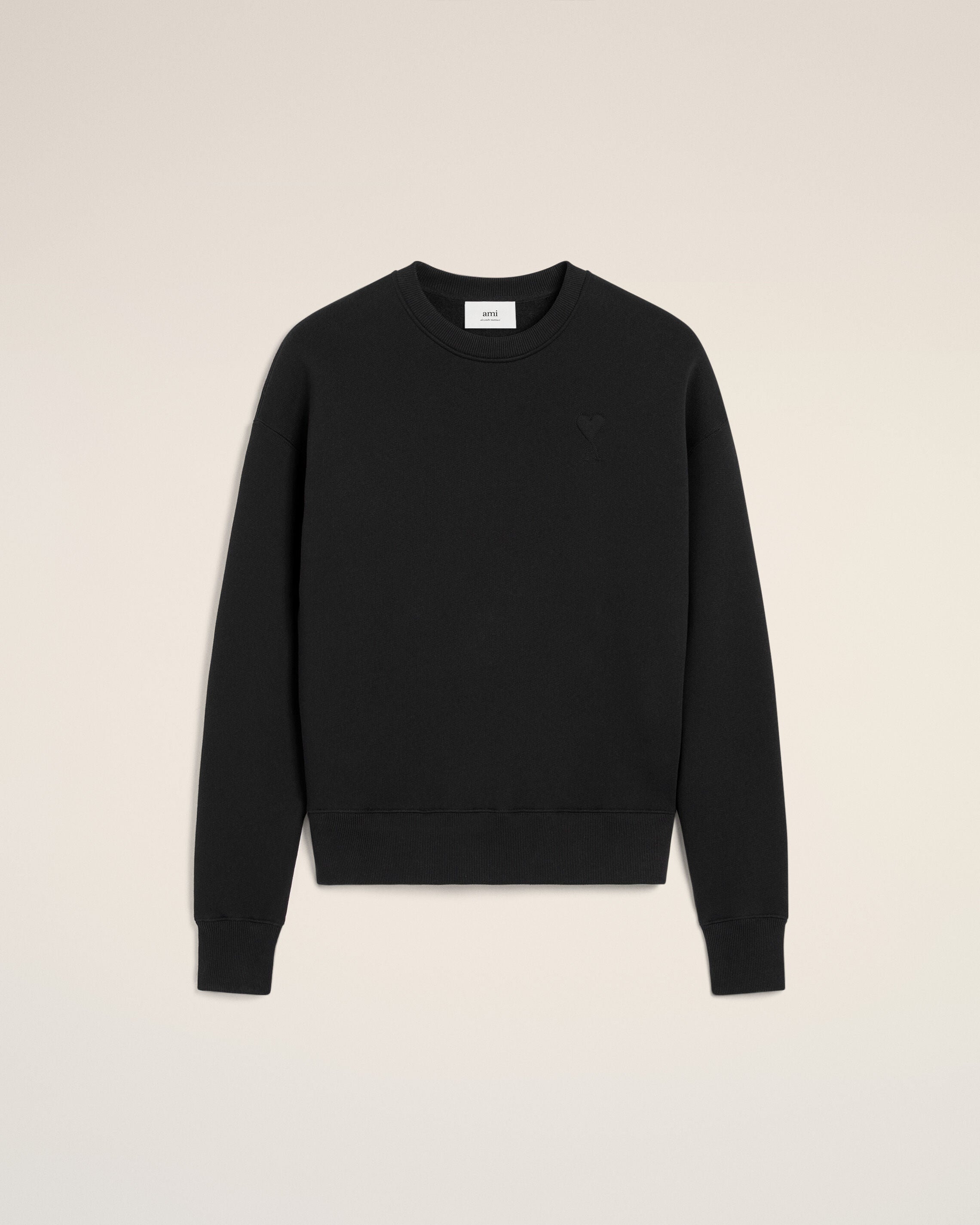 Sweatshirt Noir Ami de Coeur En Coton