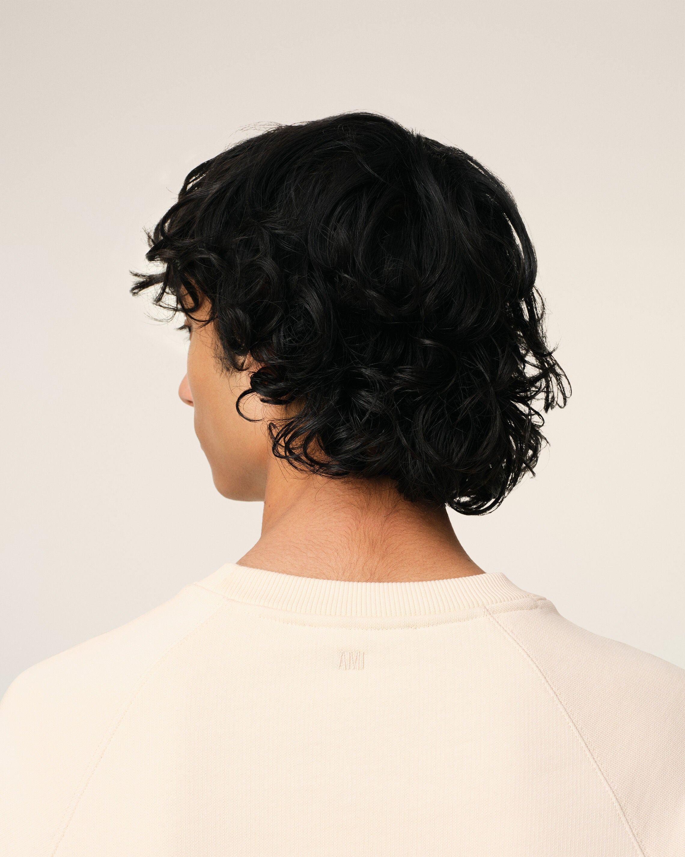 Sweatshirt Beige Patch Ami de Coeur En Coton