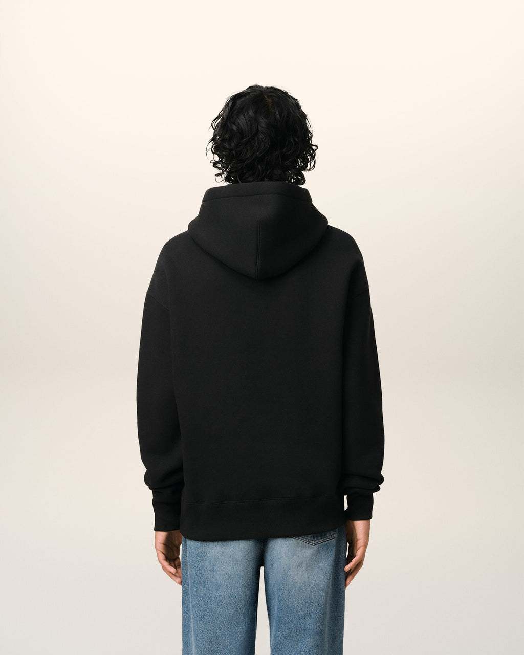 Hoodie Noir Ami de Coeur En Coton