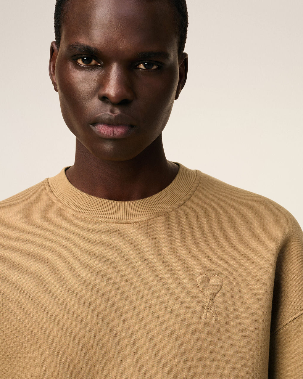 Sweatshirt Marron Ami De Coeur En Coton