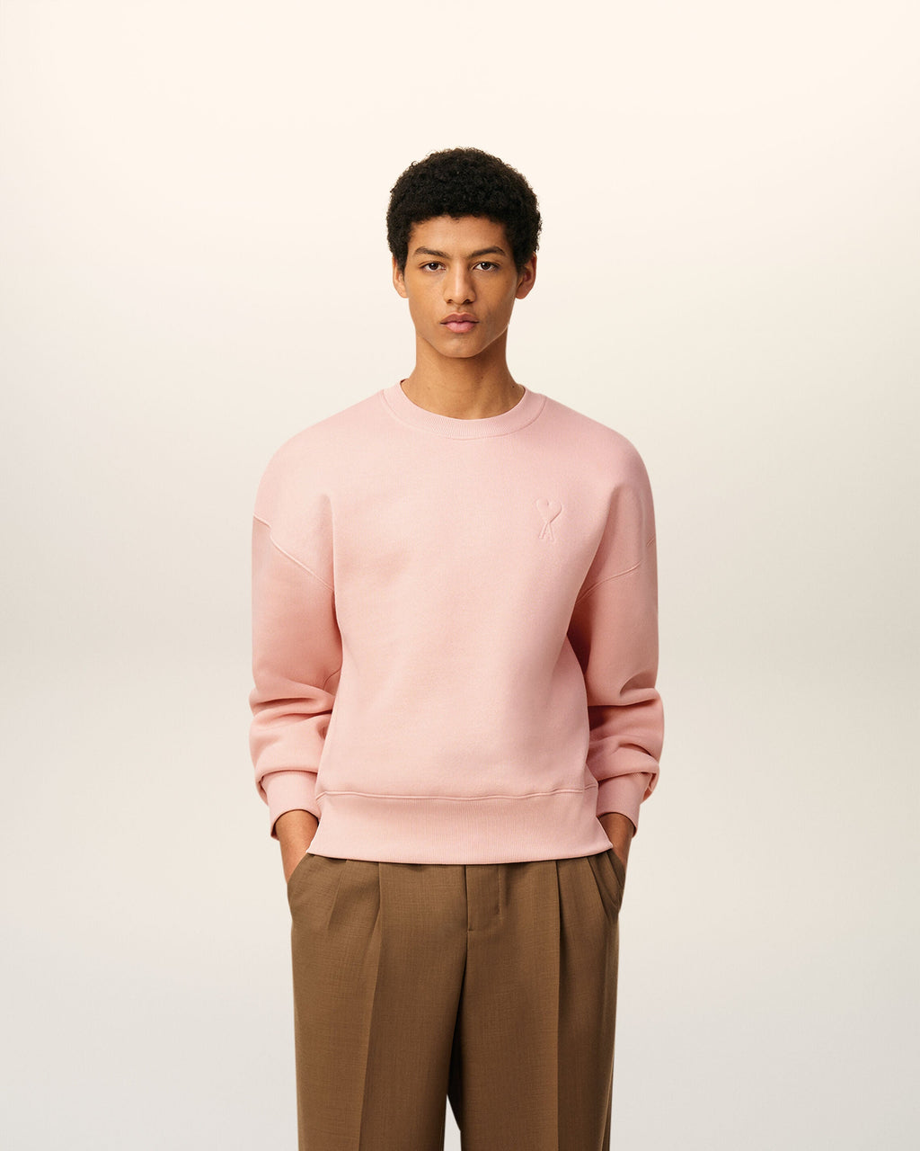 Sweatshirt Rose Ami De Coeur En Coton