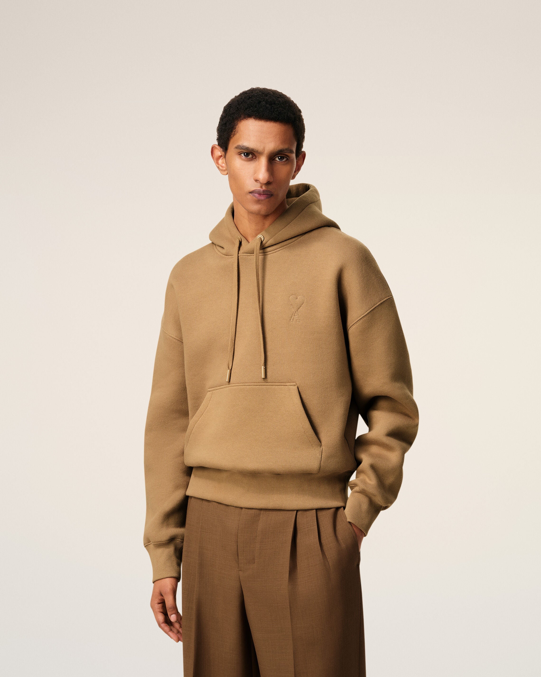 Hoodie Marron Ami De Coeur En Coton