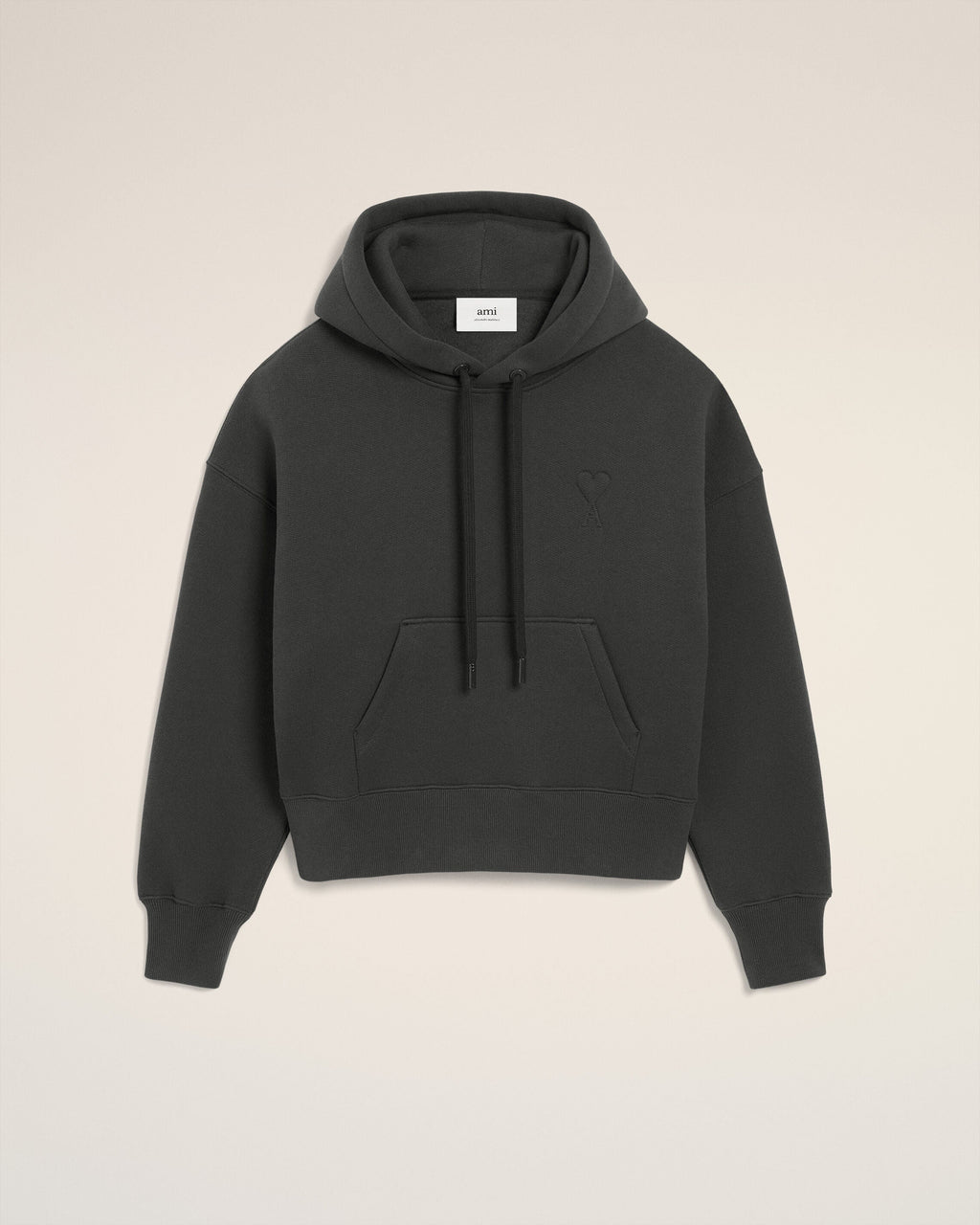 Hoodie Noir Ami De Coeur En Coton