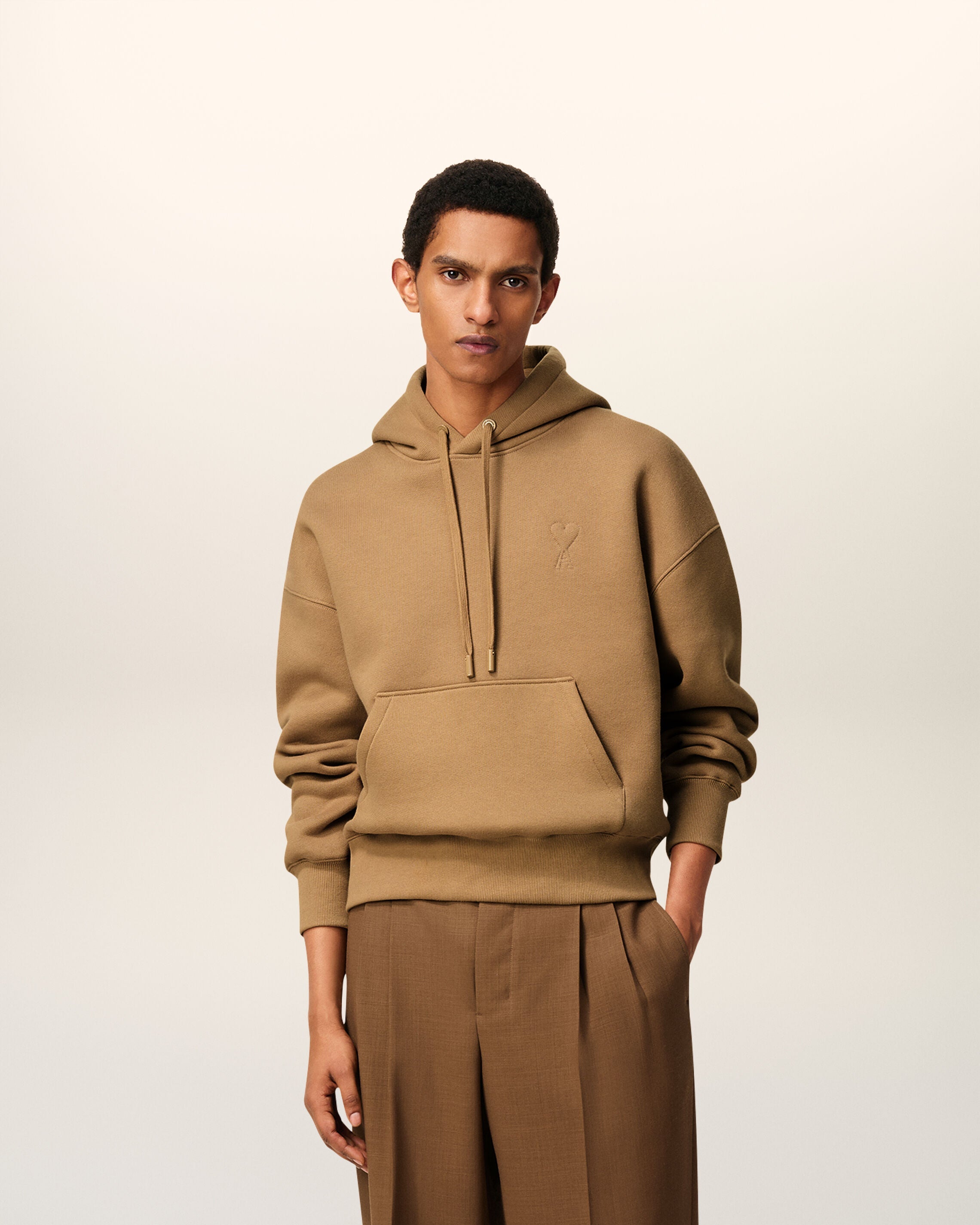 Hoodie Marron Ami De Coeur En Coton