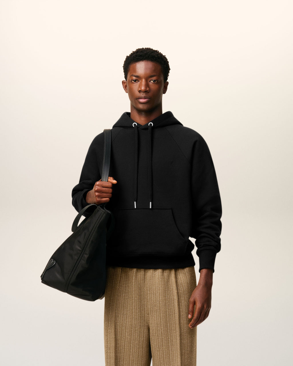 Hoodie Noir Ami De Coeur En Coton