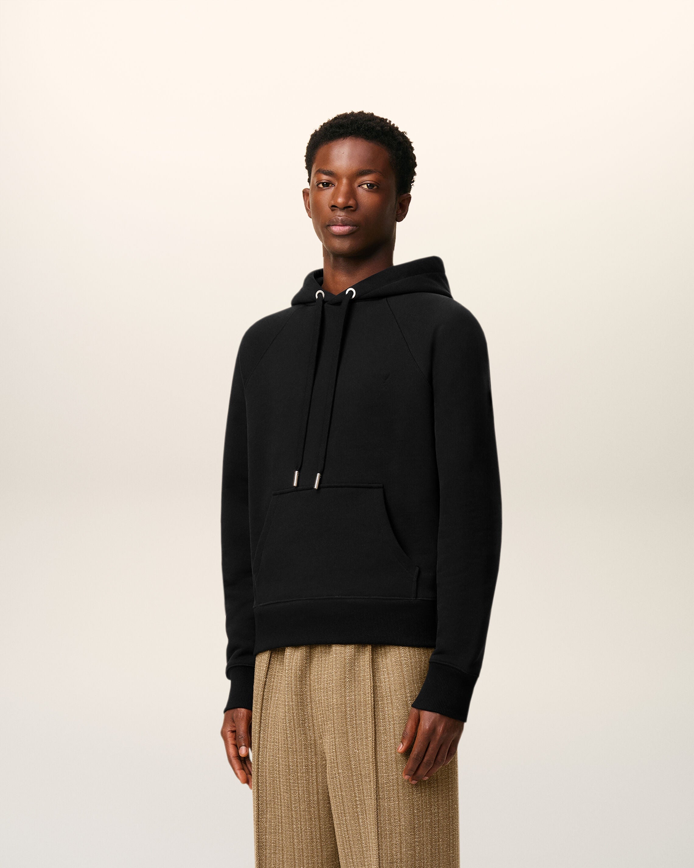 Hoodie Noir Ami De Coeur En Coton