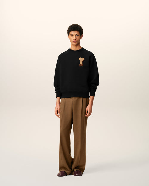 Sweatshirt Noir Ami de Coeur En Coton