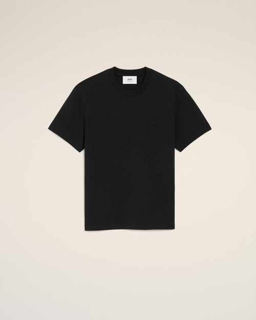 T-shirt noir Ami de Coeur et imprimé "Place des Victoires" au dos