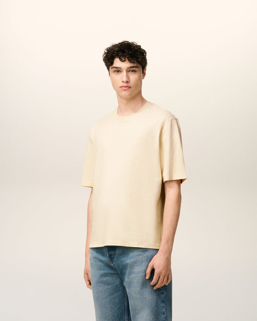 T-shirt Blanc Ami De Coeur En Coton