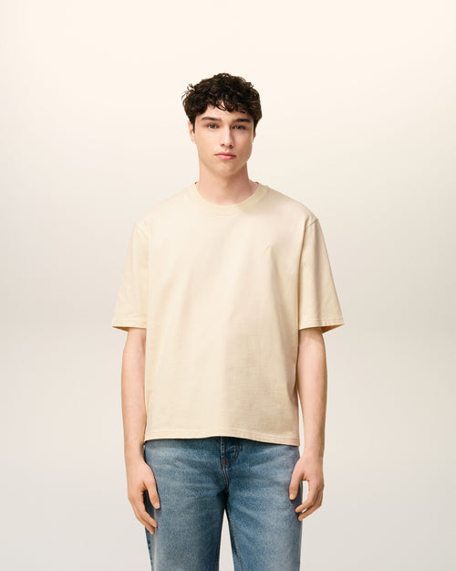 T-shirt Blanc Ami De Coeur En Coton