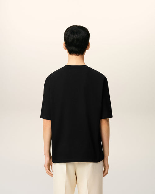 T-shirt Noir Ami De Coeur En Coton