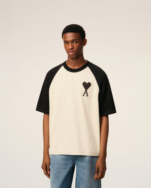 T-shirt Blanc Manches Courtes Ami De Coeur En Coton