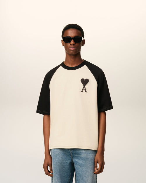 T-shirt Blanc Manches Courtes Ami De Coeur En Coton