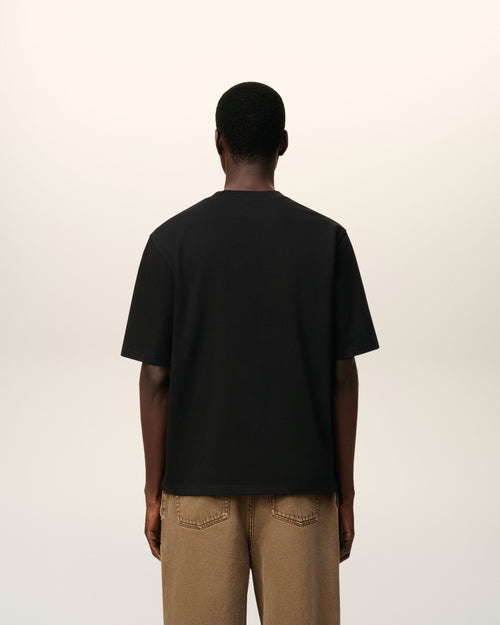 T-shirt Noir Ami De Coeur En Coton