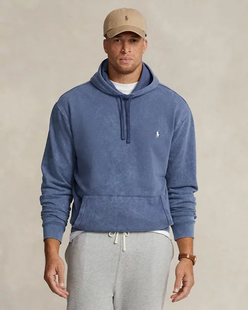 Sweat à capuche en molleton bouclé