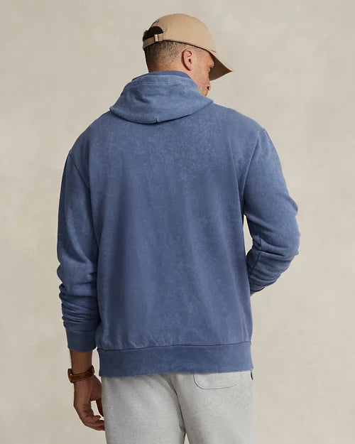 Sweat à capuche en molleton bouclé