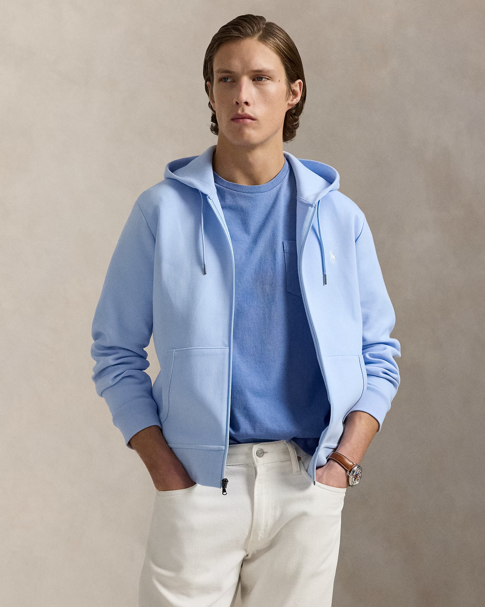 Sweat à capuche en maille double