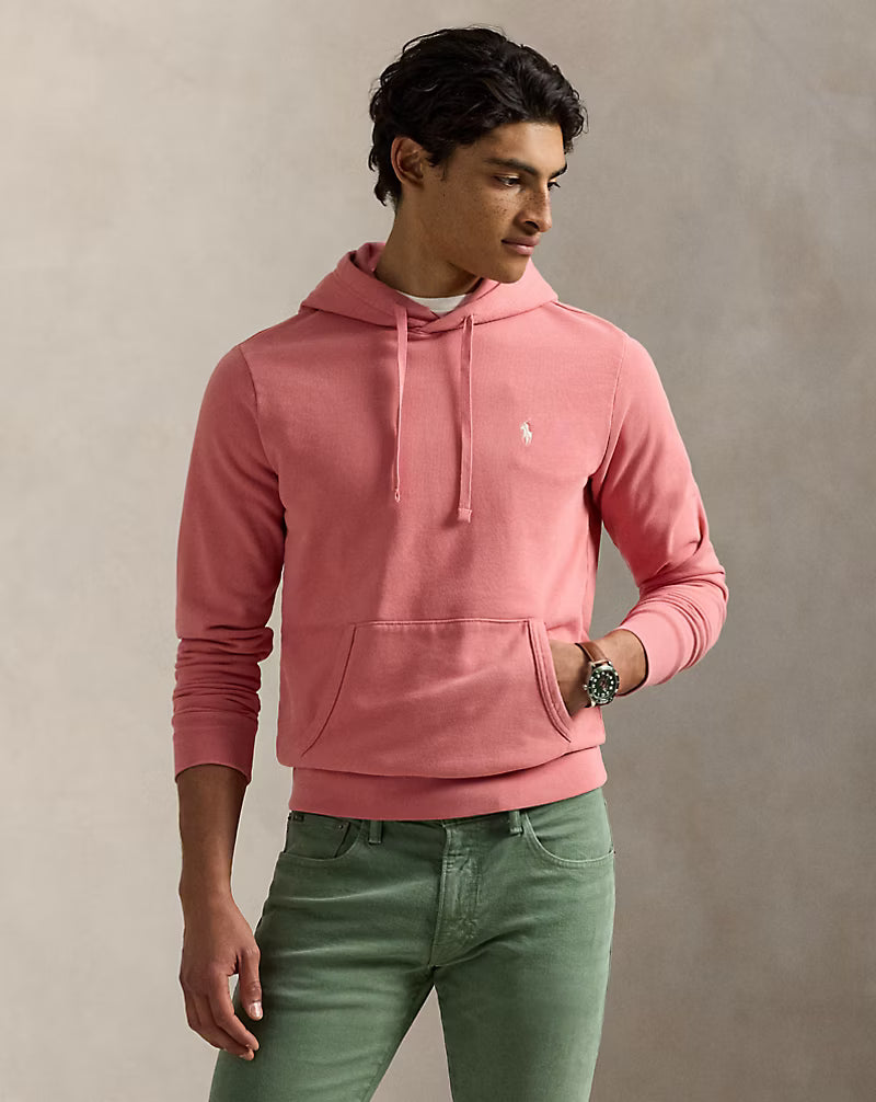 Sweat à capuche en molleton bouclé