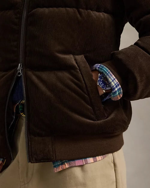 La doudoune Wyoming en velours côtelé