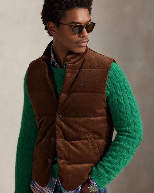 Le gilet Wynton en velours côtelé