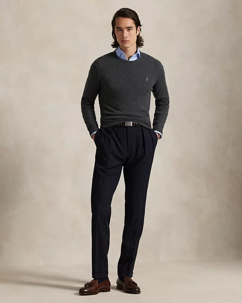 Pull col rond en laine