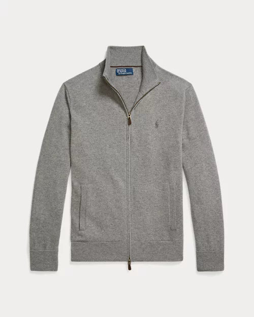 Pull entièrement zippé en laine